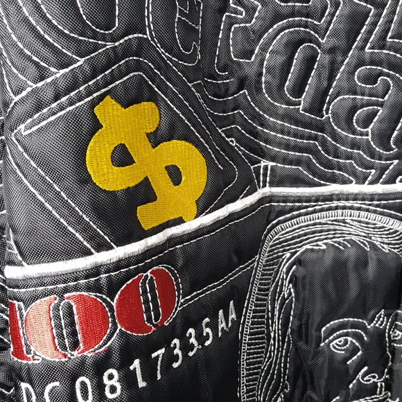 Elementz XL black Puffer pimp money jacket - Picture 4 of 8